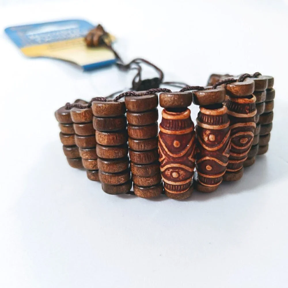 NWT Darice Natural Wood Bracelets